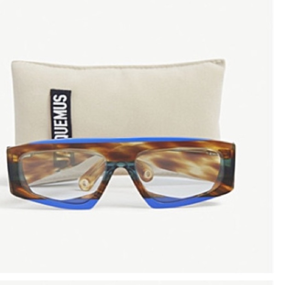 IN SEARCH OF JACQUEMUS YAUCO  HAVANA BLUE SUNGLASSES
